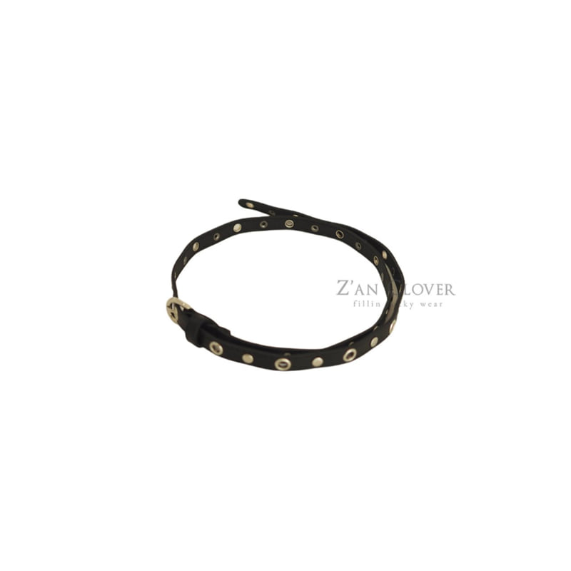 Zan Clover - Korean Children Fashion - #discoveringself - Slim Eyelet Belt - 5