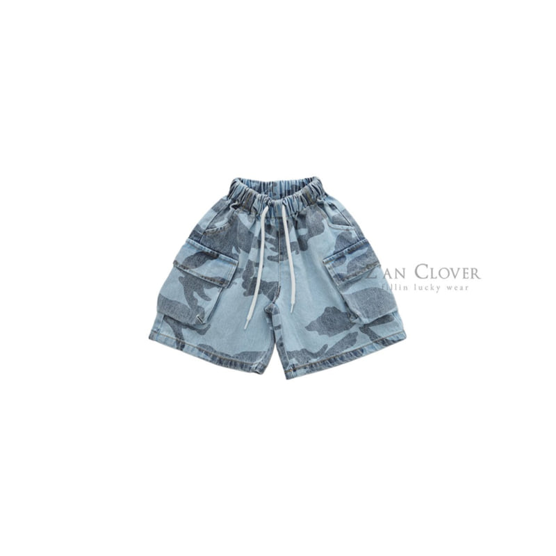 Zan Clover - Korean Children Fashion - #discoveringself - Cargo Camo Denim Bermuda Shorts - 2