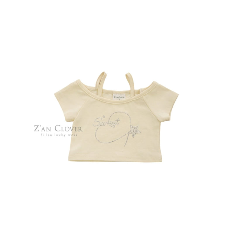 Zan Clover - Korean Children Fashion - #discoveringself - Hotfix Star Crop Tee - 7