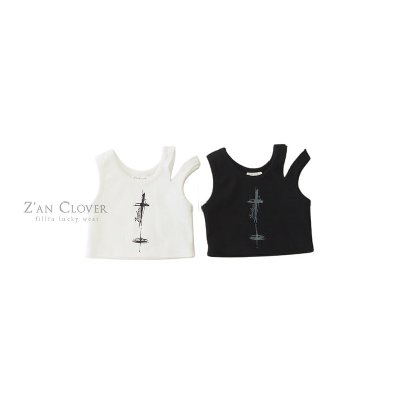 Zan Clover - Korean Children Fashion - #discoveringself - Unbalanced Slit Tank Top - 2
