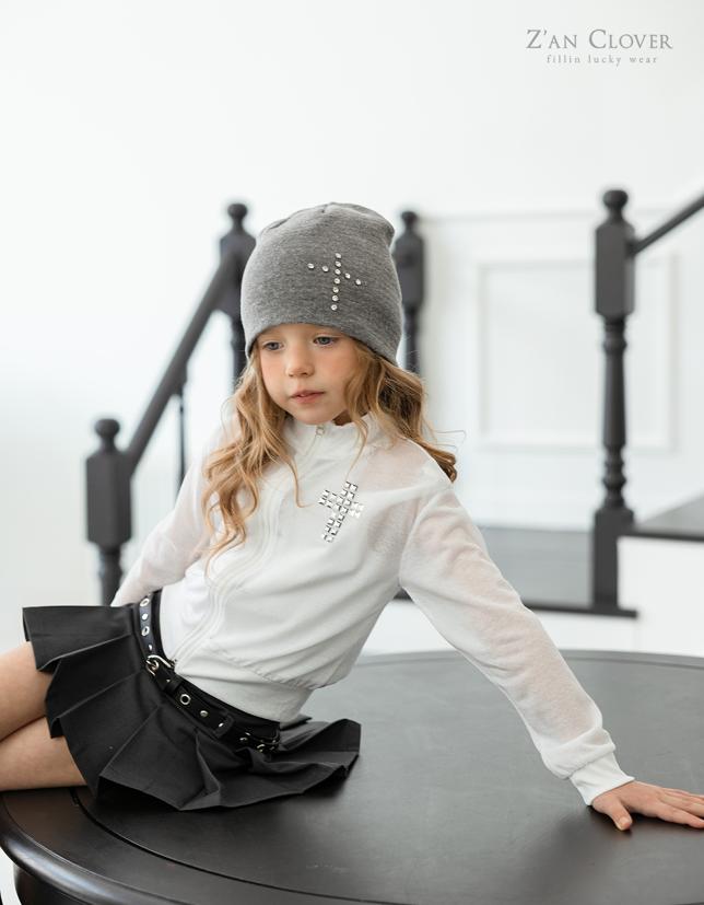 Zan Clover - Korean Children Fashion - #discoveringself - See-Through Cross Zip-Up - 8