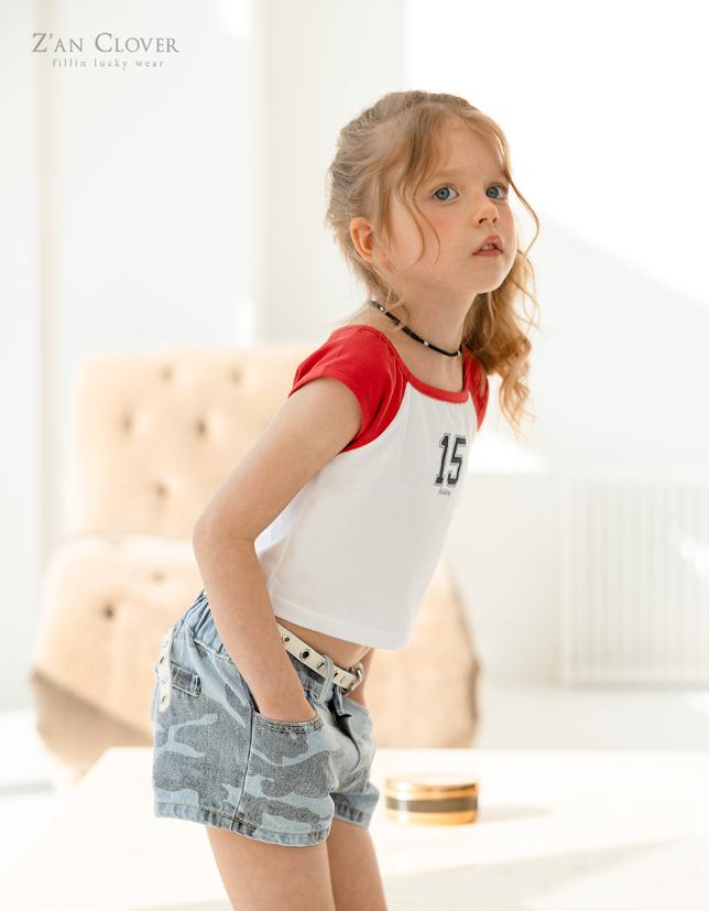 Zan Clover - Korean Children Fashion - #discoveringself - 15 Raglan Crop Tee - 5