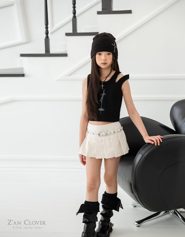Zan Clover - Korean Children Fashion - #discoveringself - Unbalanced Slit Tank Top - 11
