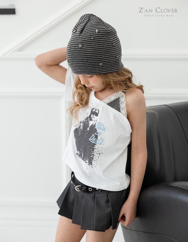 Zan Clover - Korean Children Fashion - #designkidswear - Low Rise Pleated Skirt - 4