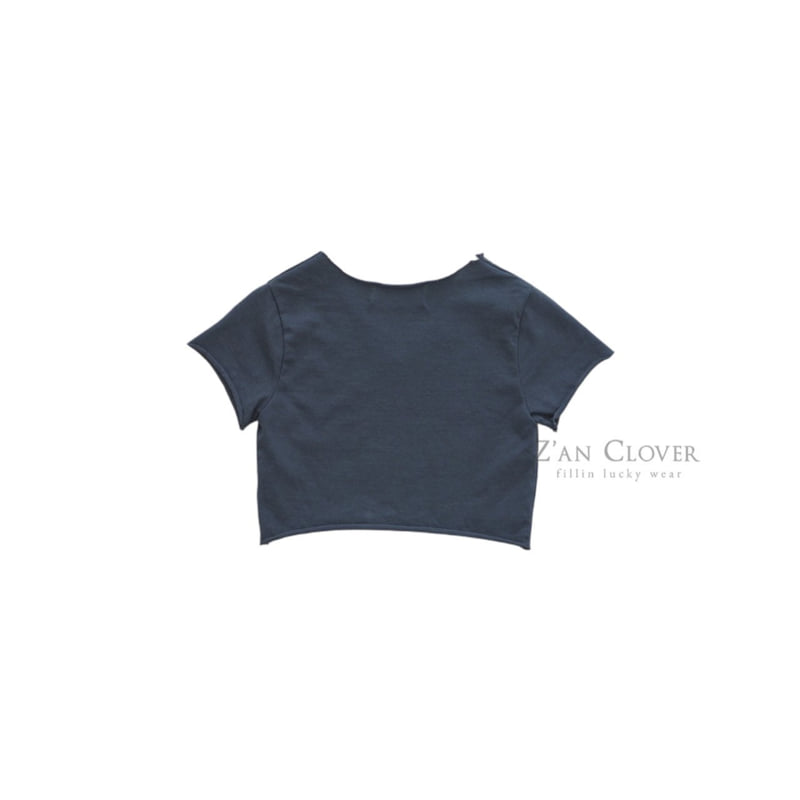 Zan Clover - Korean Children Fashion - #fashionkids - USA Flag Crop Tee - 8