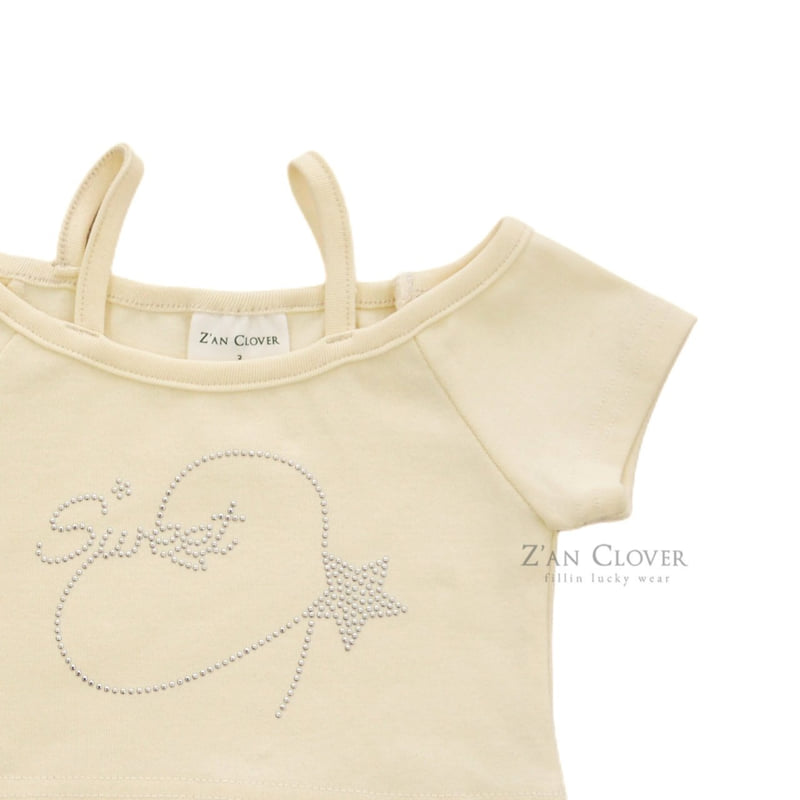Zan Clover - Korean Children Fashion - #fashionkids - Hotfix Star Crop Tee - 8