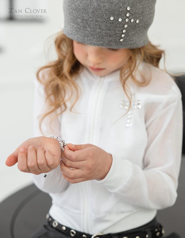 Zan Clover - Korean Children Fashion - #fashionkids - See-Through Cross Zip-Up - 9