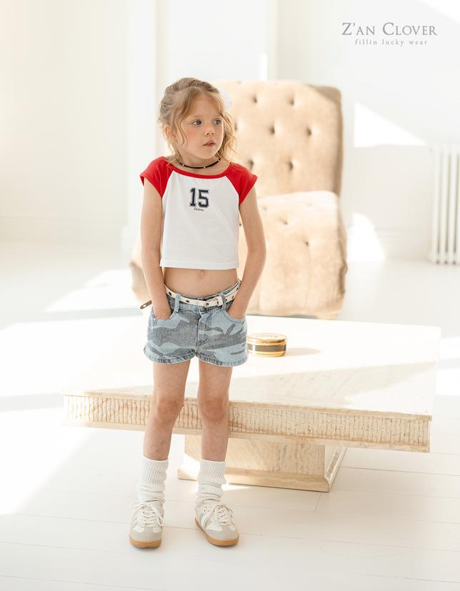 Zan Clover - Korean Children Fashion - #fashionkids - 15 Raglan Crop Tee - 6