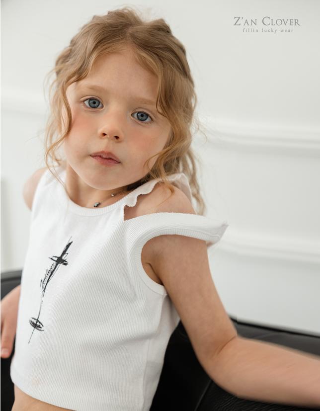 Zan Clover - Korean Children Fashion - #fashionkids - Unbalanced Slit Tank Top - 12