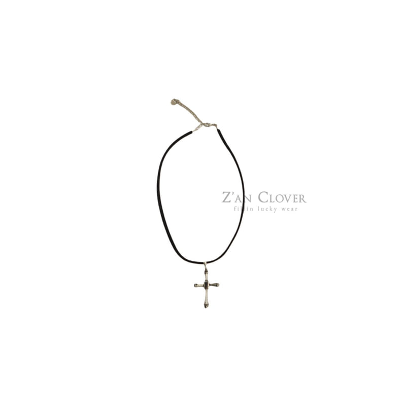 Zan Clover - Korean Children Fashion - #kidsshorts - Vintage Cross Necklace - 2