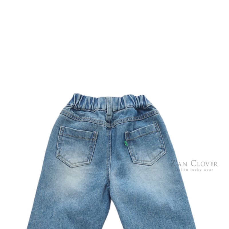 Zan Clover - Korean Children Fashion - #kidsshorts - Heavy Damaged Denim Pants - 7