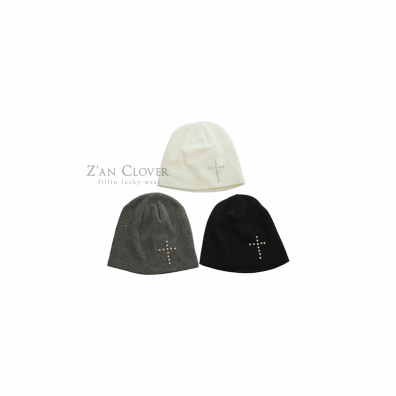 Zan Clover - Korean Children Fashion - #kidsstore - Cubic Cross Beanie - 2