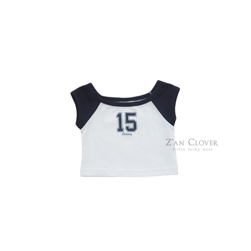 Zan Clover - Korean Children Fashion - #kidsstore - Color Block Crop Tee - 3