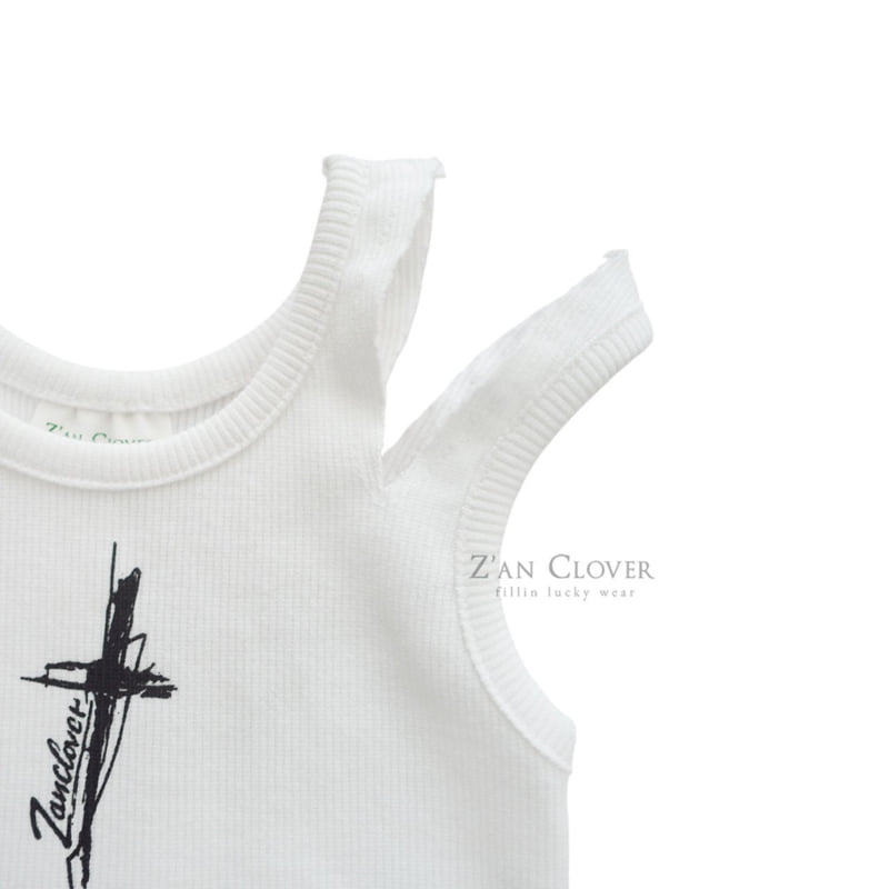 Zan Clover - Korean Children Fashion - #kidsstore - Unbalanced Slit Tank Top - 5