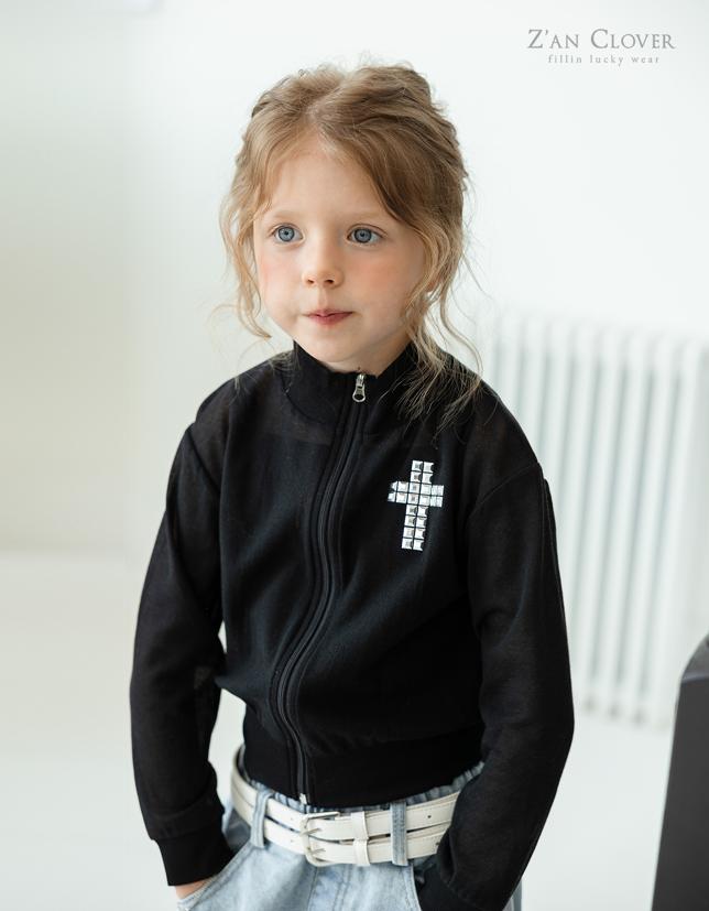 Zan Clover - Korean Children Fashion - #kidsstore - See-Through Cross Zip-Up - 11