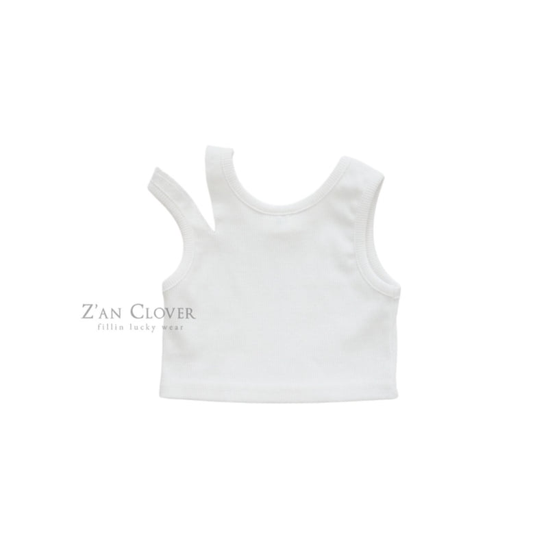 Zan Clover - Korean Children Fashion - #kidzfashiontrend - Unbalanced Slit Tank Top - 6