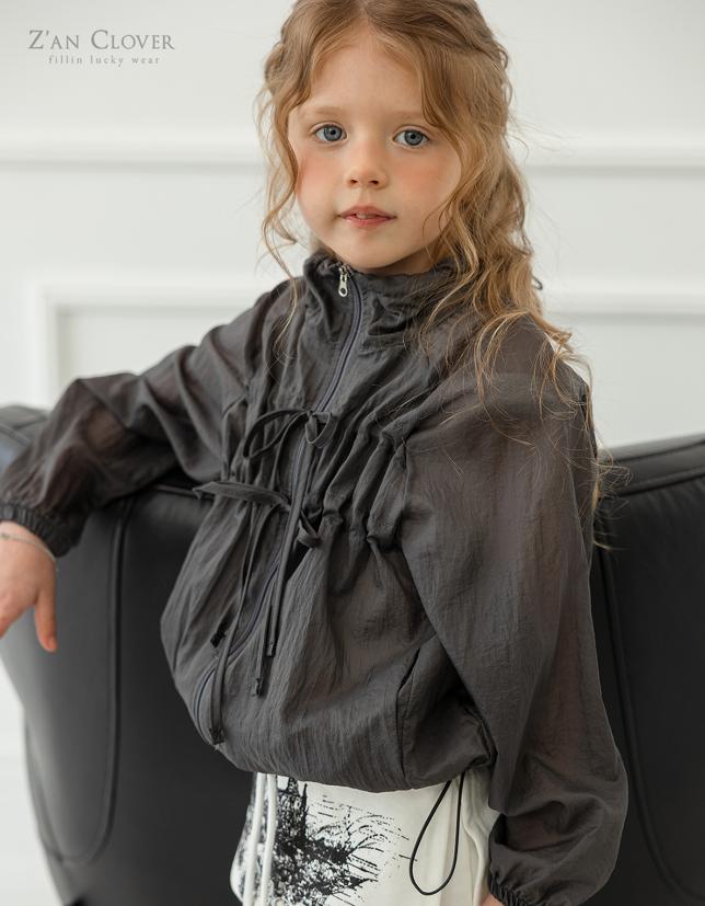 Zan Clover - Korean Children Fashion - #kidzfashiontrend - Ribbon Wind Jumper - 6