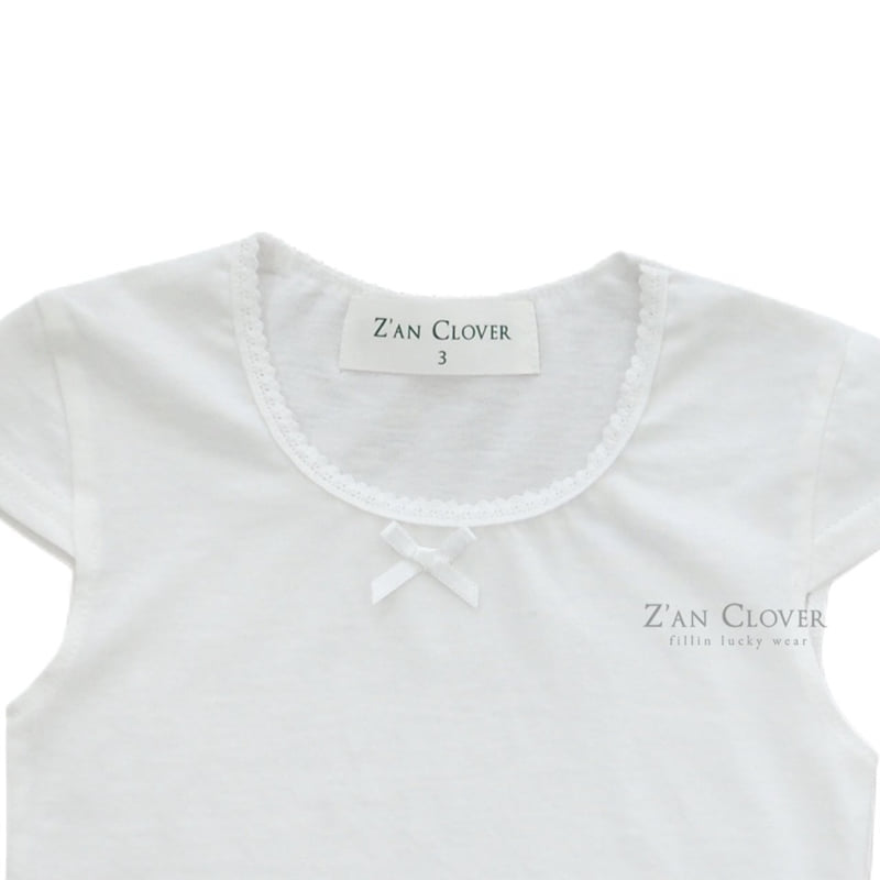 Zan Clover - Korean Children Fashion - #Kfashion4kids - Plain Ribbon Tee - 4