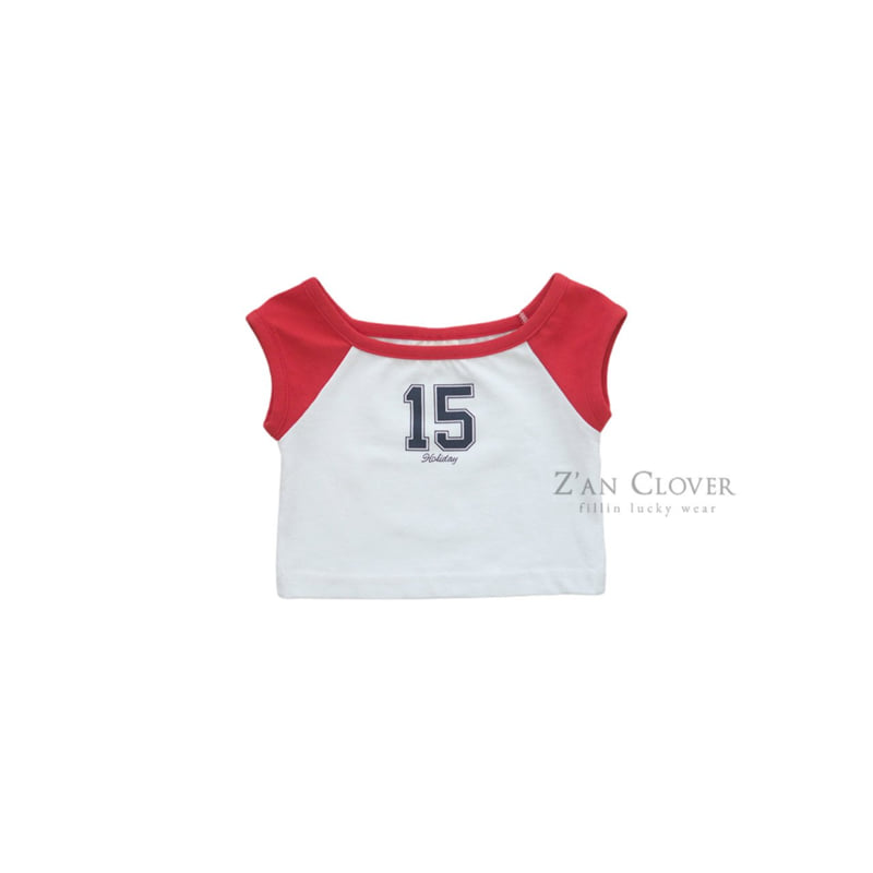 Zan Clover - Korean Children Fashion - #littlefashionista - Color Block Crop Tee - 6