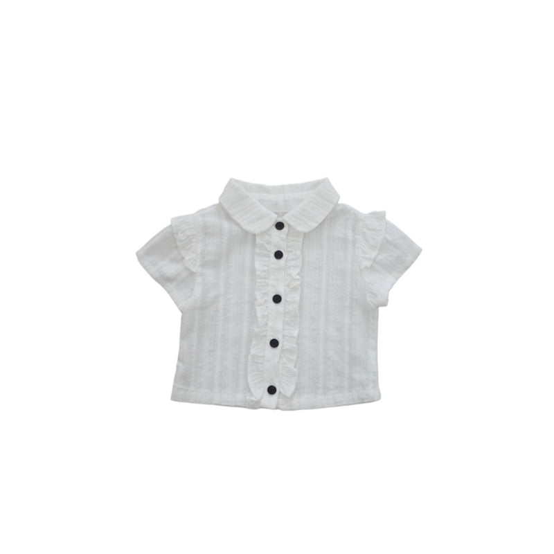Zan Clover - Korean Children Fashion - #littlefashionista - Romantic Frill Blouse - 2