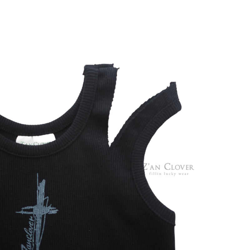 Zan Clover - Korean Children Fashion - #littlefashionista - Unbalanced Slit Tank Top - 8