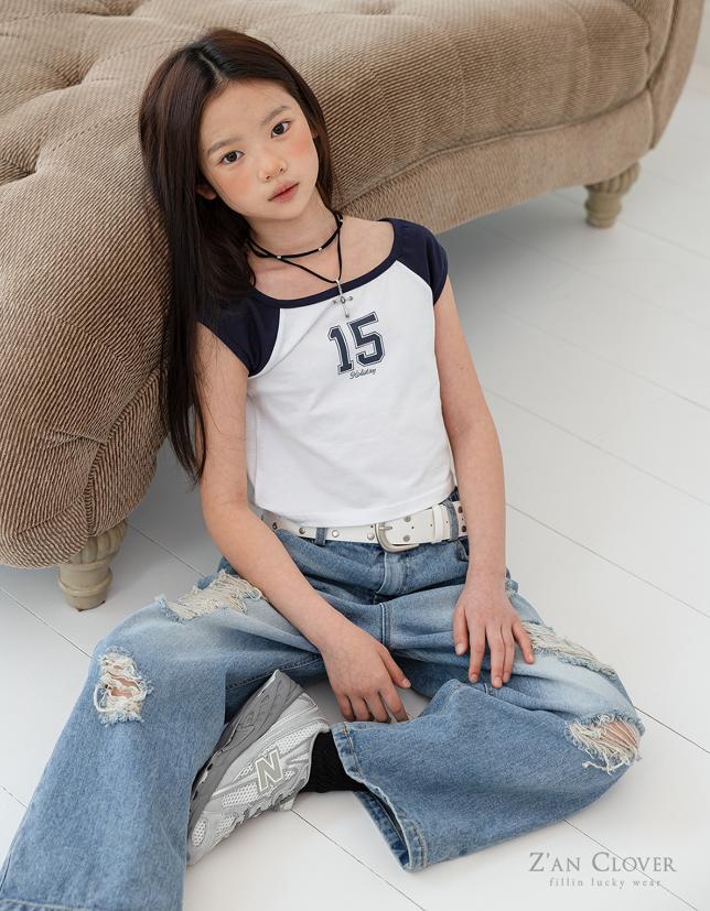 Zan Clover - Korean Children Fashion - #littlefashionista - 15 Raglan Crop Tee - 11