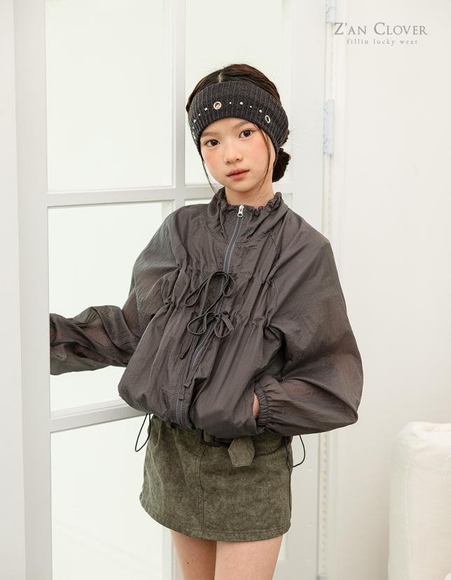 Zan Clover - Korean Children Fashion - #littlefashionista - Ribbon Wind Jumper - 8