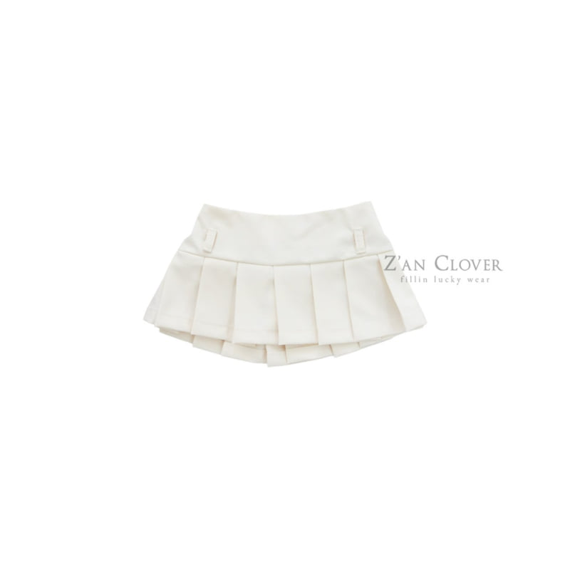 Zan Clover - Korean Children Fashion - #magicofchildhood - Low-Rise Pleated Skirt - 3