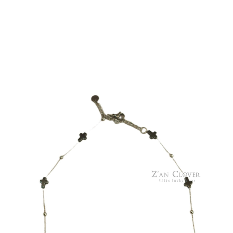 Zan Clover - Korean Children Fashion - #magicofchildhood - Mini Cross Necklace - 3