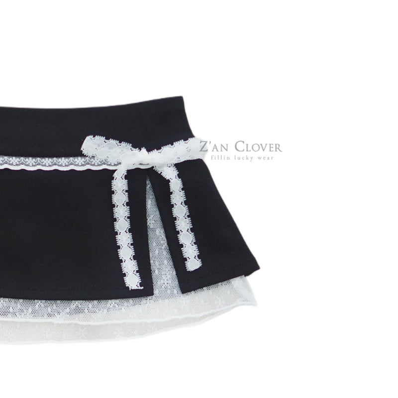 Zan Clover - Korean Children Fashion - #magicofchildhood - Lace Ribbon Skirt - 10