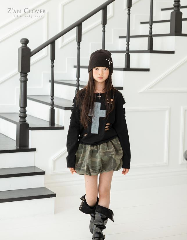 Zan Clover - Korean Children Fashion - #magicofchildhood - Camo Balloon Skirt - 6