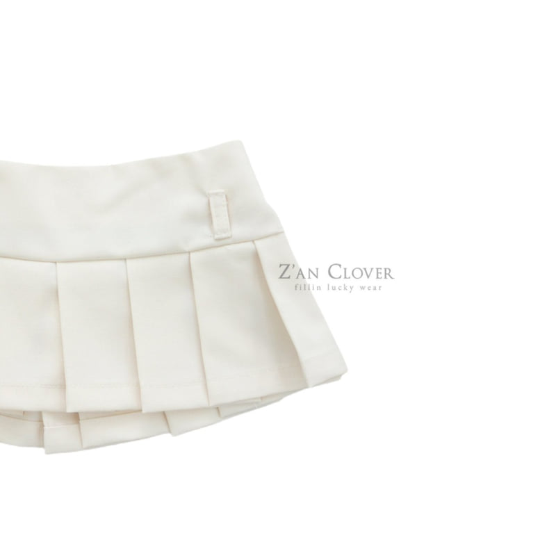 Zan Clover - Korean Children Fashion - #magicofchildhood - Low-Rise Pleated Skirt - 4