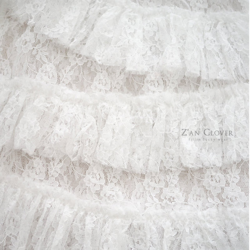 Zan Clover - Korean Children Fashion - #minifashionista - Romantic Lace Skirt - 5