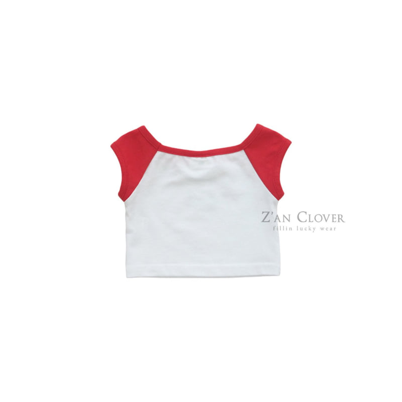 Zan Clover - Korean Children Fashion - #minifashionista - Color Block Crop Tee - 8