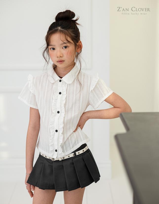 Zan Clover - Korean Children Fashion - #minifashionista - Romantic Frill Blouse - 9