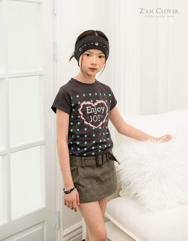 Zan Clover - Korean Children Fashion - #minifashionista - Enjoy Heart Tee - 5