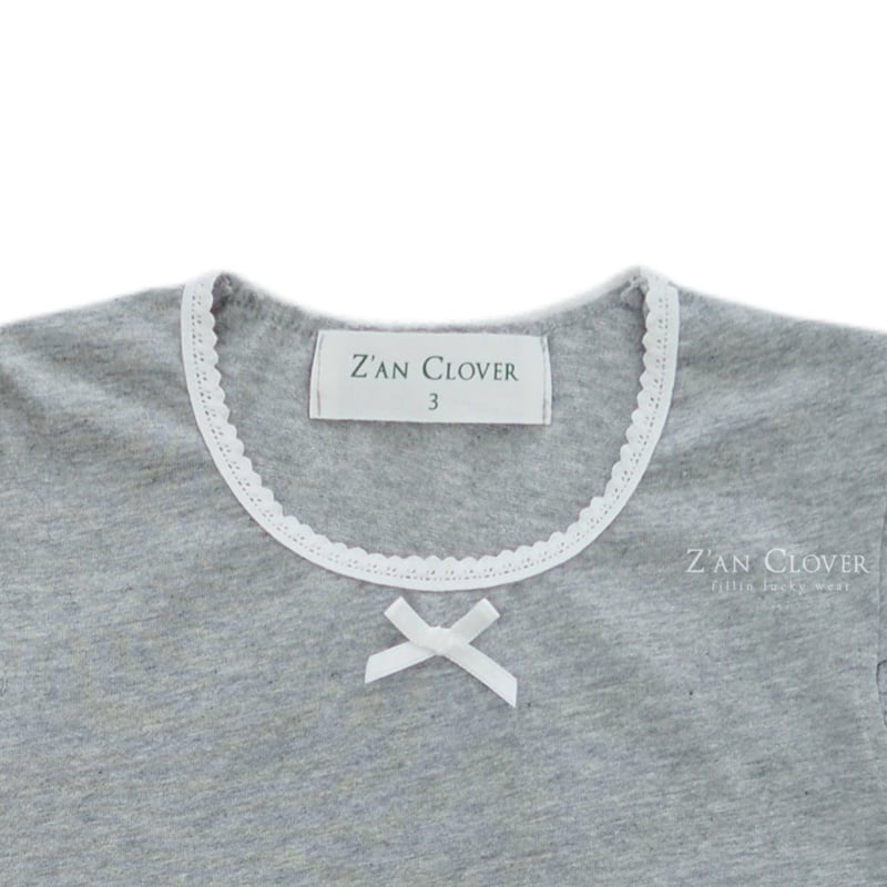 Zan Clover - Korean Children Fashion - #prettylittlegirls - Plain Ribbon Tee - 7