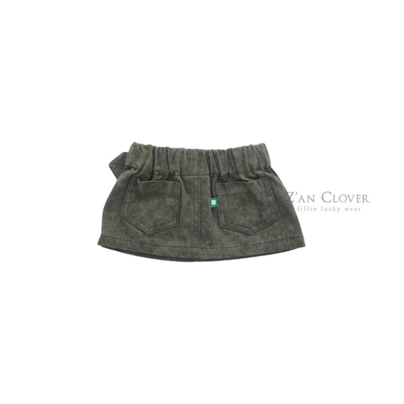 Zan Clover - Korean Children Fashion - #prettylittlegirls - Wide Belt Skirt - 10