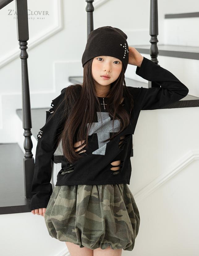Zan Clover - Korean Children Fashion - #prettylittlegirls - Camo Balloon Skirt - 8