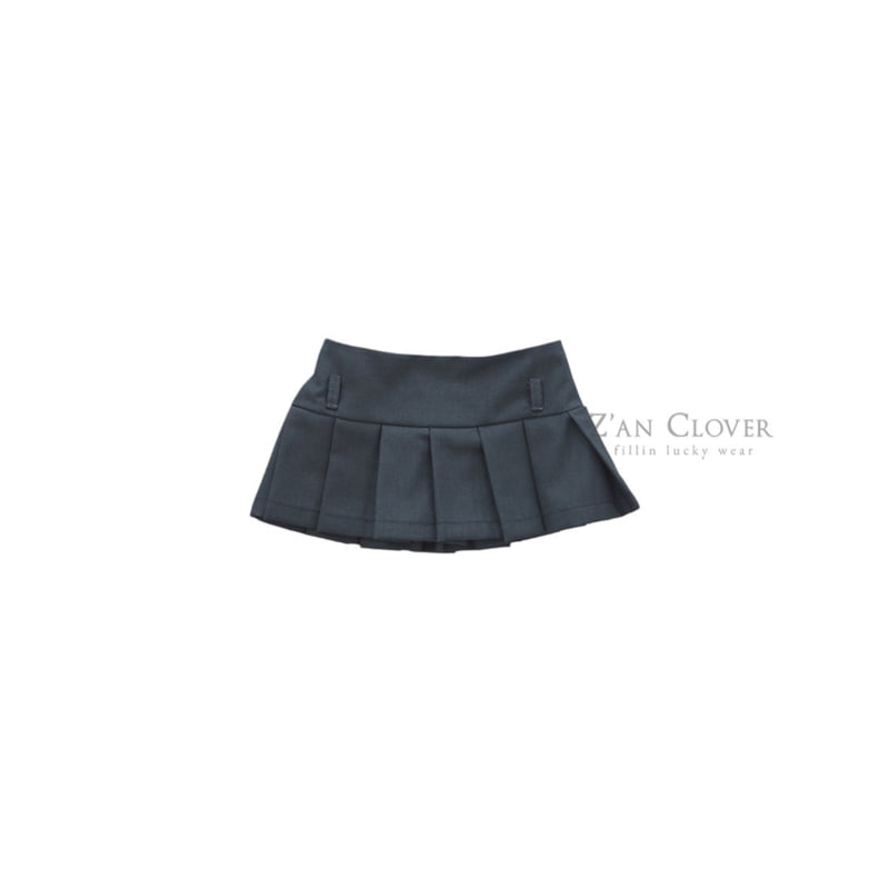 Zan Clover - Korean Children Fashion - #todddlerfashion - Low-Rise Pleated Skirt - 6
