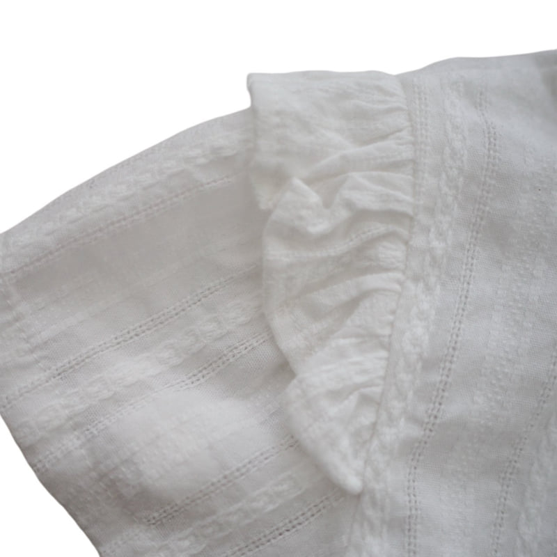 Zan Clover - Korean Children Fashion - #todddlerfashion - Romantic Frill Blouse - 6