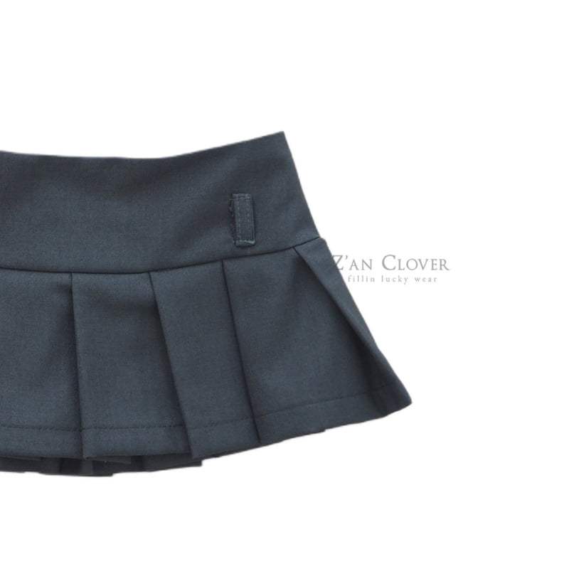 Zan Clover - Korean Children Fashion - #toddlerclothing - Low-Rise Pleated Skirt - 7