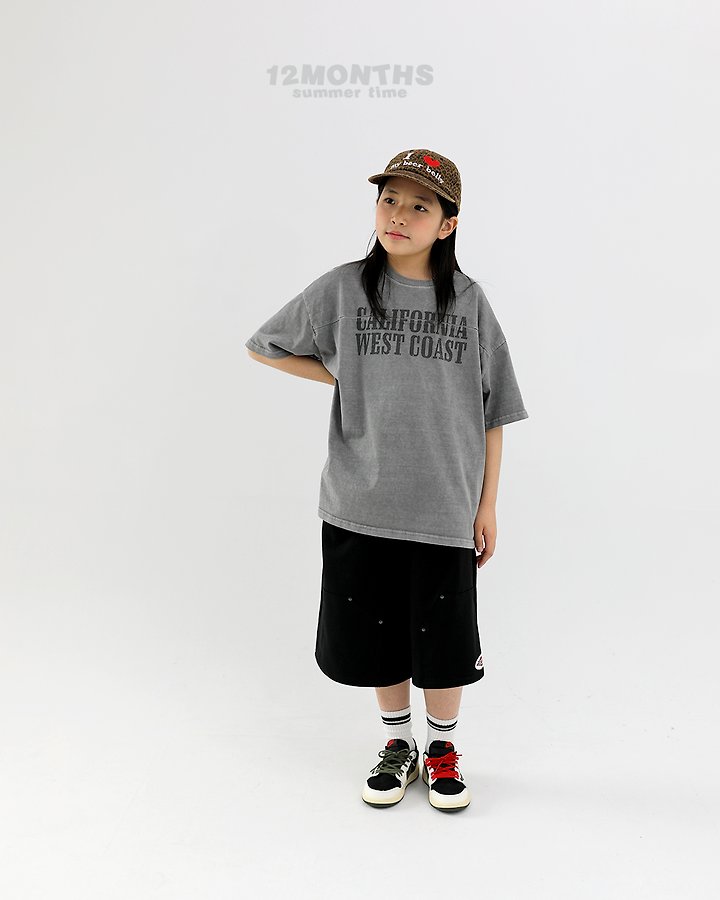 12 Month - Korean Children Fashion - #Kfashion4kids - Cali Cut Pigment Tee (Kids) - 5