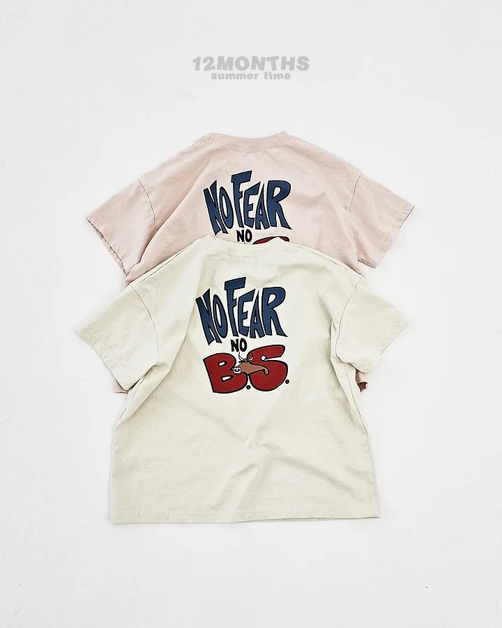 12 Month - Korean Children Fashion - #childofig - No Fear Tee (Kids)