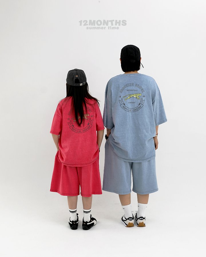 12 Month - Korean Children Fashion - #kidsshorts - Good Cheetah Pigment Tee (Kids) - 6