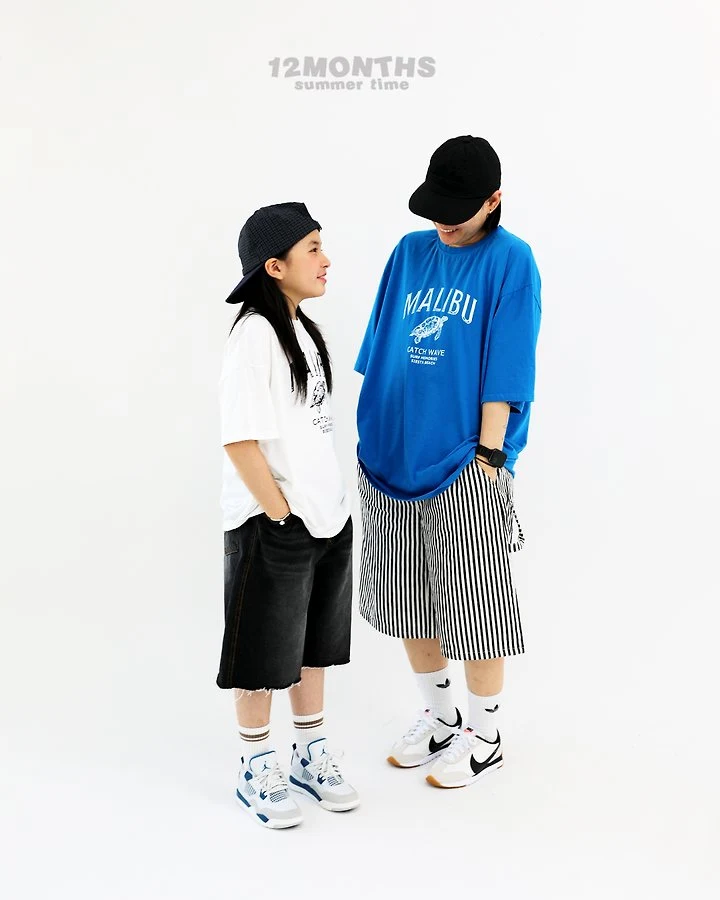 12 Month - Korean Children Fashion - #kidsshorts - Malibu Tee (Kids) - 12