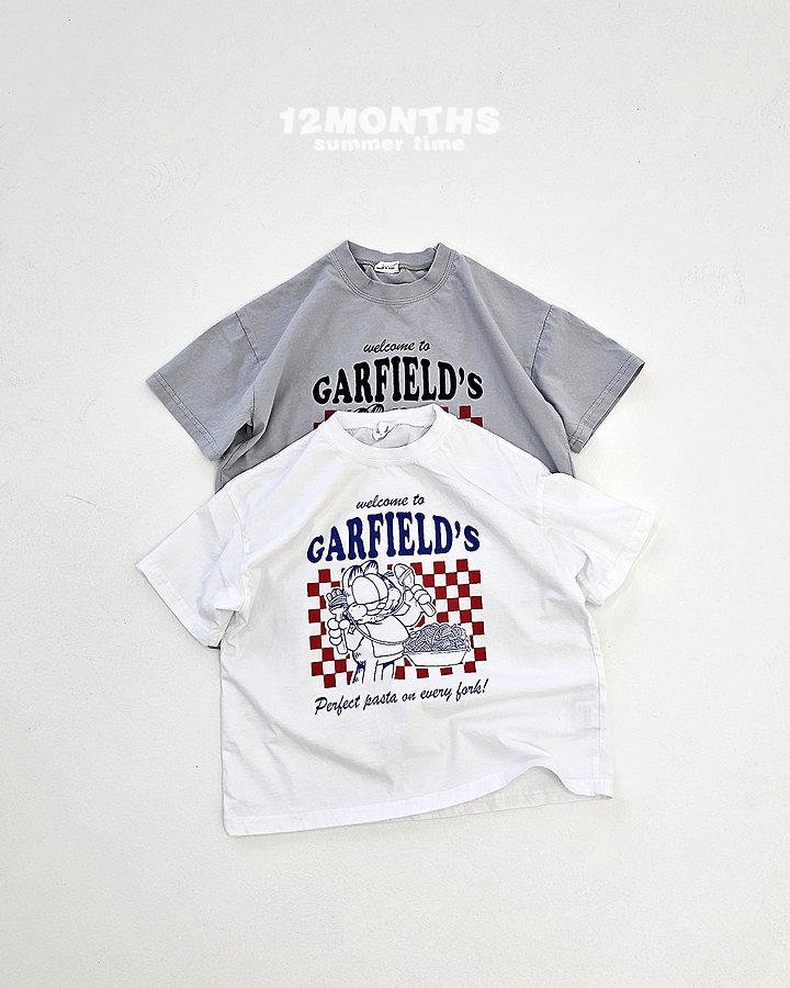 12 Month - Korean Children Fashion - #kidzfashiontrend - Garfield Tee (Junior)