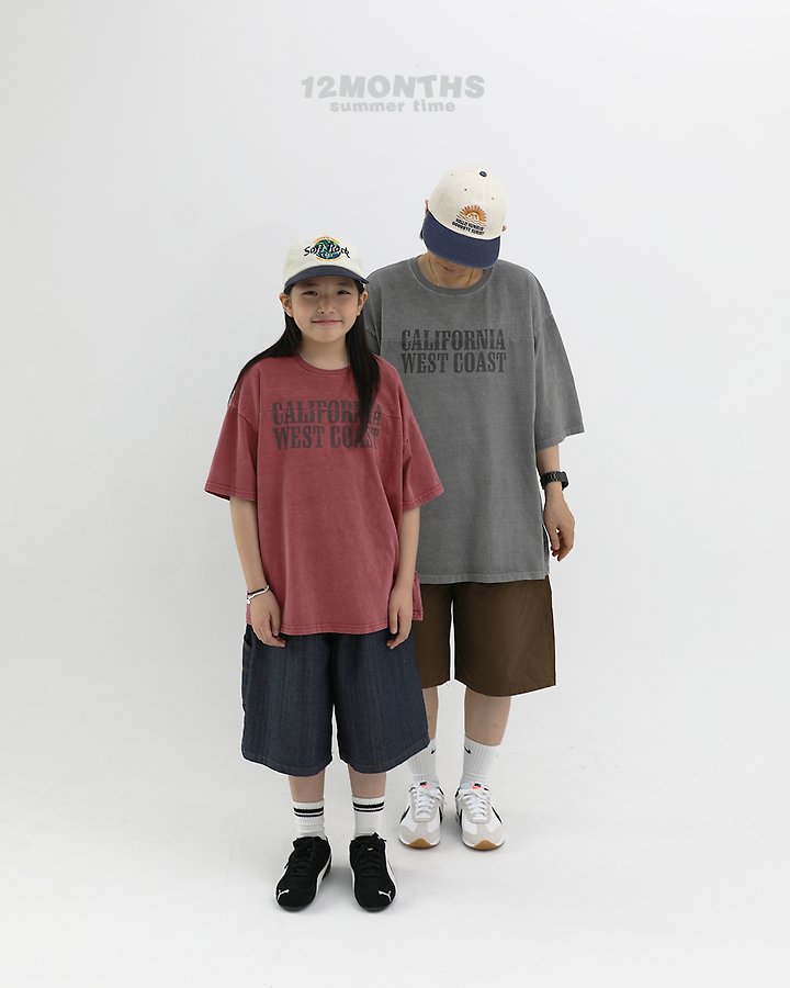 12 Month - Korean Children Fashion - #littlefashionista - Cali Cut Pigment Tee (Kids) - 6