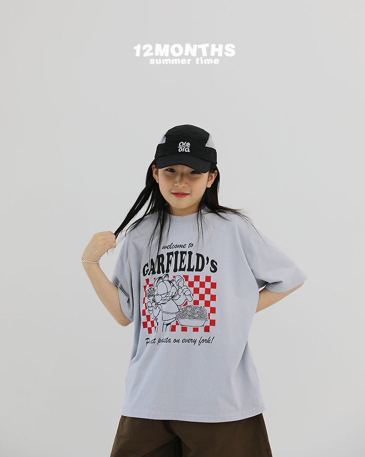 12 Month - Korean Children Fashion - #littlefashionista - Garfield Tee (Junior) - 4