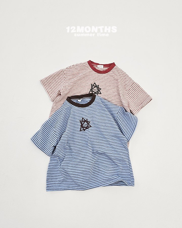 12 Month - Korean Children Fashion - #magicofchildhood - 12 Stripe Tee (Kids)